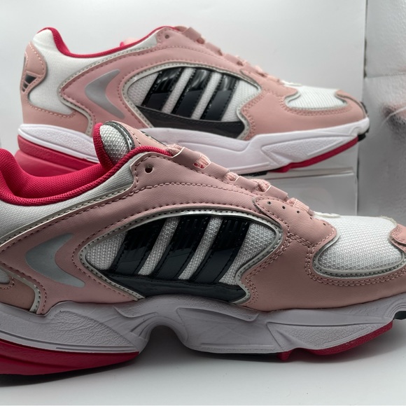 Adidas Falcon 2000 pink, black, white running 🏃‍♀️ sneakers - Picture 3 of 8